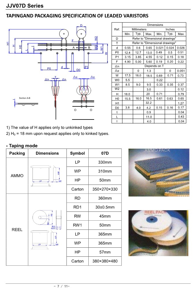 07D型壓敏電阻_07