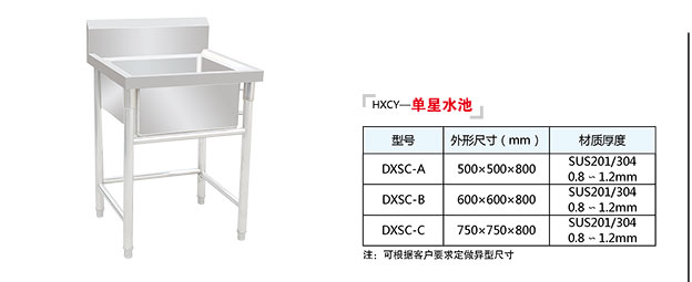 普通款洗涮池-單星水池
